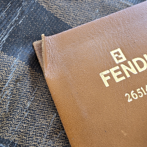 FENDI Penguin Stripe Large Clutch Zip Pouch - Picture 4 of 16